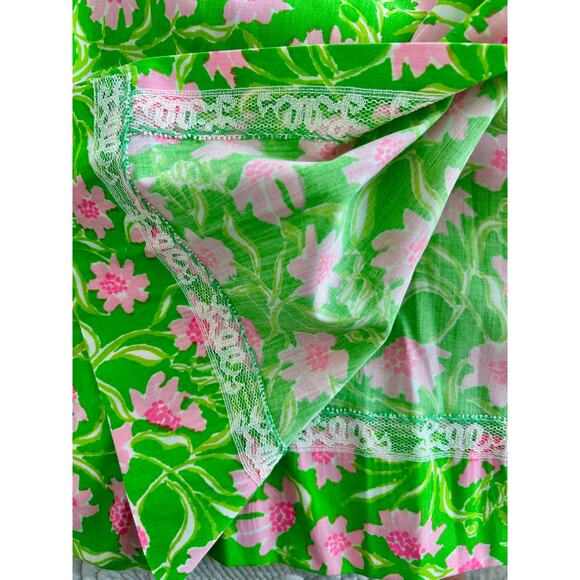 Liza by Lilly Pulitzer Vintage Pink and Lime Green Sundress size 9-10 - Picture 8 of 10